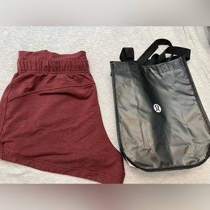 Lululemon Inner Glow High-Rise Short 3” & Bag